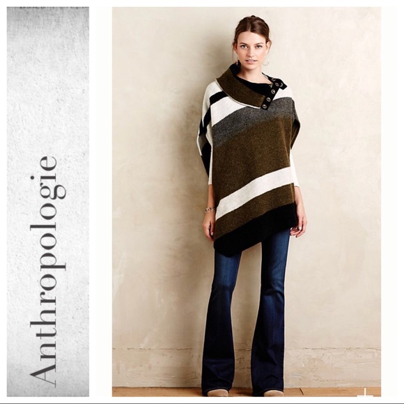 Anthropologie Sweaters - Anthropologie Transverse Poncho by Tabitha